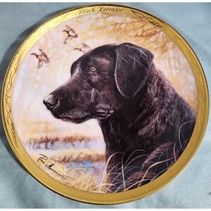 The Franklin Heirloom Recommendation Limited Edition Black Lab Plate